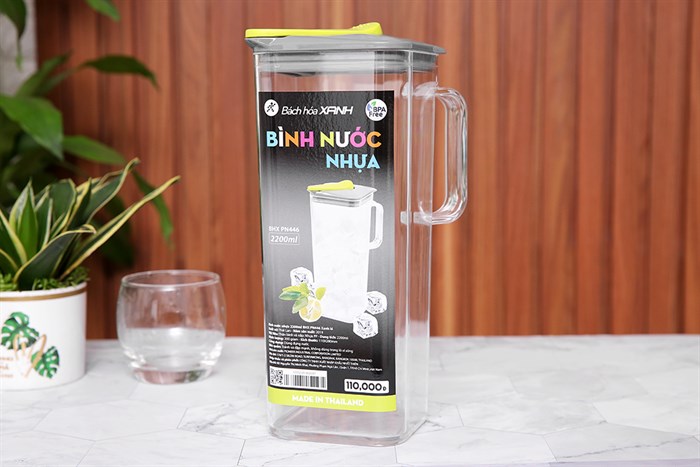 Bình đựng nước nhựa 2.2 lít BHX PN446-PS Màu Xanh lá