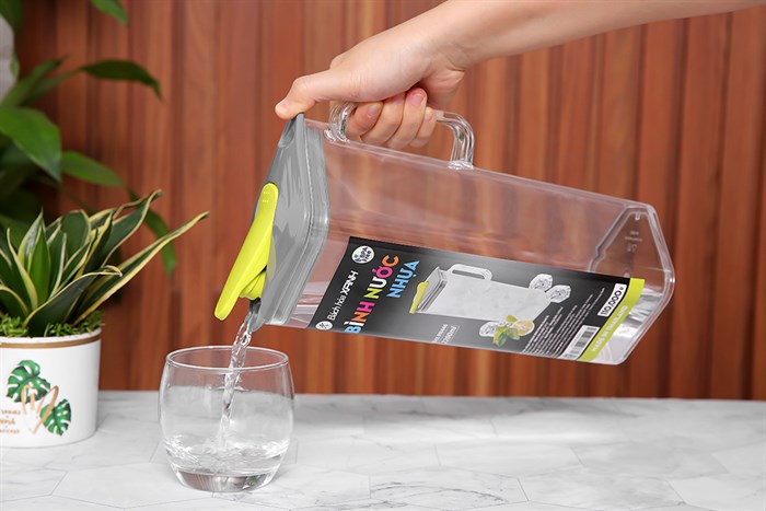 Bình đựng nước nhựa 2.2 lít BHX PN446-PS Màu Xanh lá