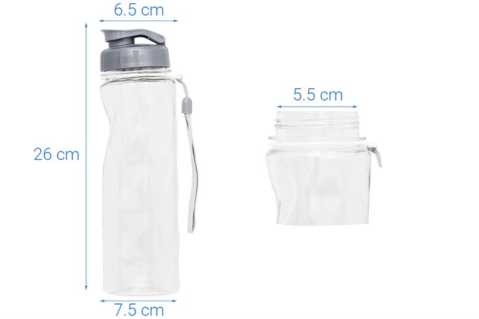 Bình đựng nước nhựa 1 lít Tự Lập TL1-6017 Màu Xám