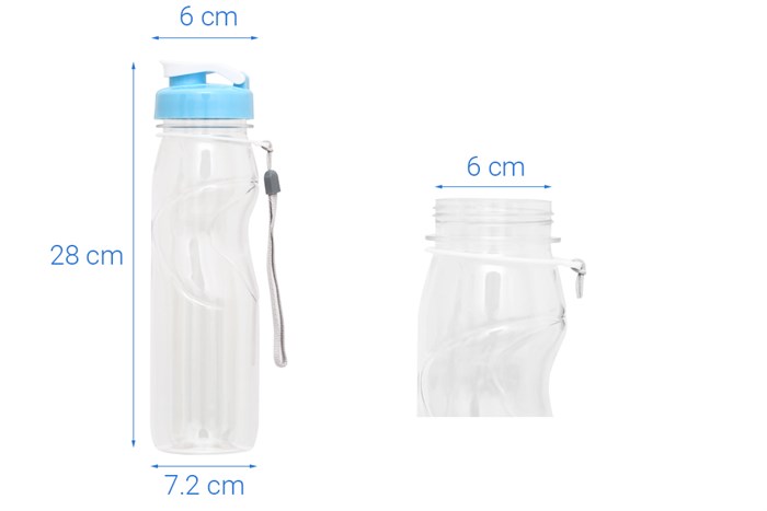 Bình đựng nước nhựa 1 lít Tự Lập TL1-6018 Màu Xanh Dương