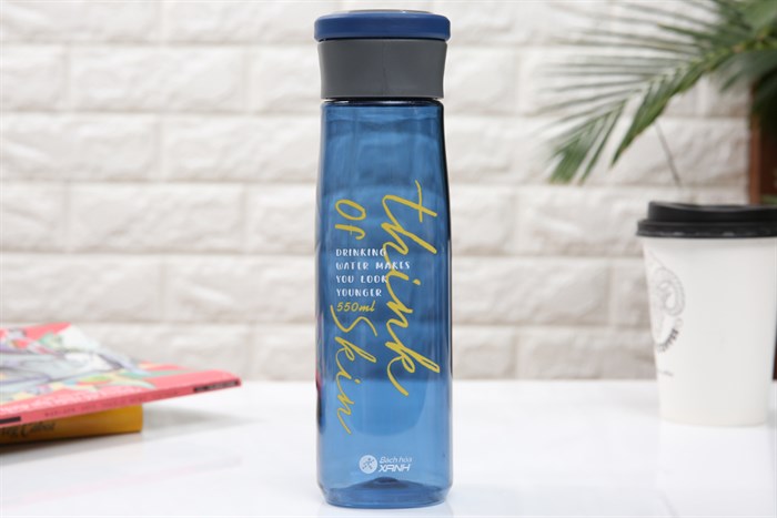 Bình đựng nước nhựa 550 ml BHX XL-1914 Màu Xanh Dương