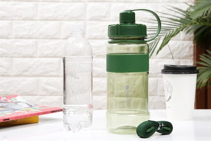 Bình đựng nước nhựa 1 lít BHX DL-19621 Màu Xanh lá