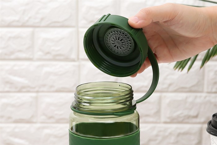 Bình đựng nước nhựa 1 lít BHX DL-19621 Màu Xanh lá