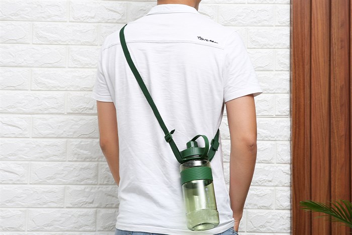 Bình đựng nước nhựa 1 lít BHX DL-19621 Màu Xanh lá