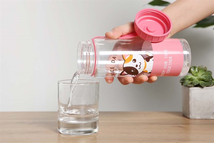 Bình đựng nước nhựa 575 ml Delites PNP3366D Màu Hồng