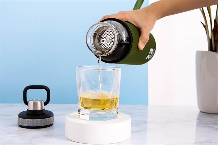 Bình đựng nước thủy tinh 850ml  Delites BL-1982 Màu Xanh lá