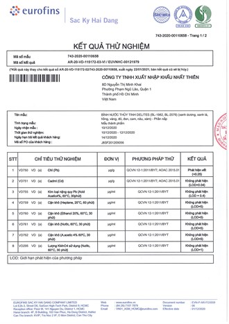 Bình đựng nước thủy tinh 850ml  Delites BL-1982 Màu Xanh lá