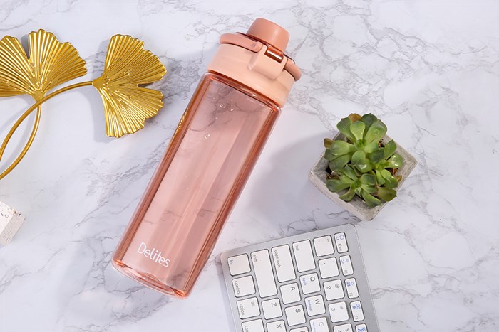 Bình đựng nước nhựa Tritan 750 ml Delites XL-2057 Màu Hồng