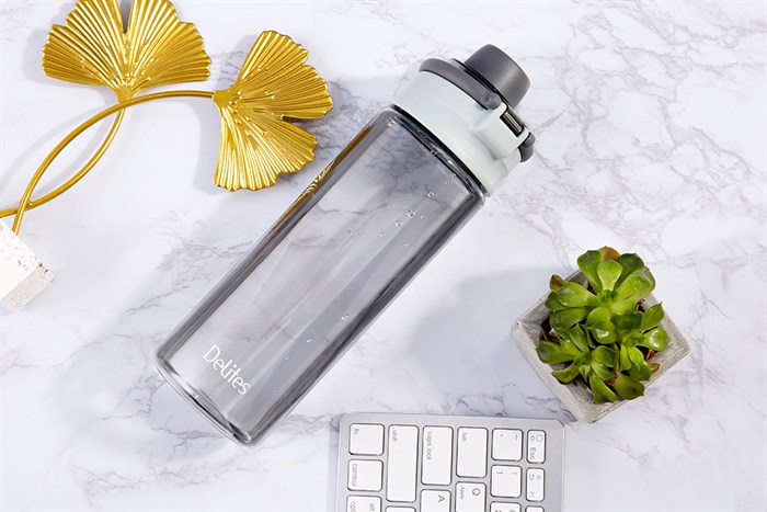 Bình đựng nước nhựa Tritan 750 ml Delites XL-2057 Màu Xám