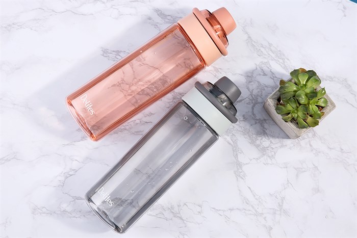 Bình đựng nước nhựa Tritan 750 ml Delites XL-2057 Màu Xám