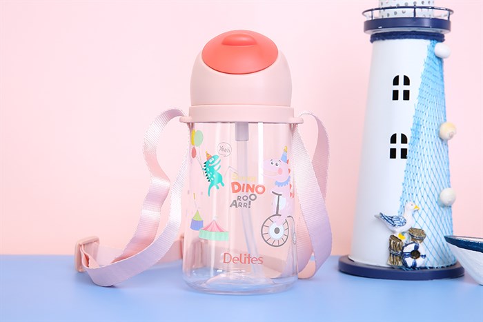 Bình đựng nước nhựa Tritan 470 ml Delites XL-2004-B Màu Hồng
