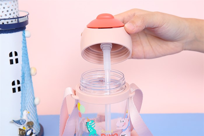 Bình đựng nước nhựa Tritan 470 ml Delites XL-2004-B Màu Hồng