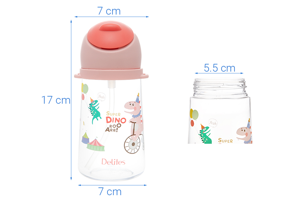 Bình đựng nước nhựa Tritan 470 ml Delites XL-2004-B - 13