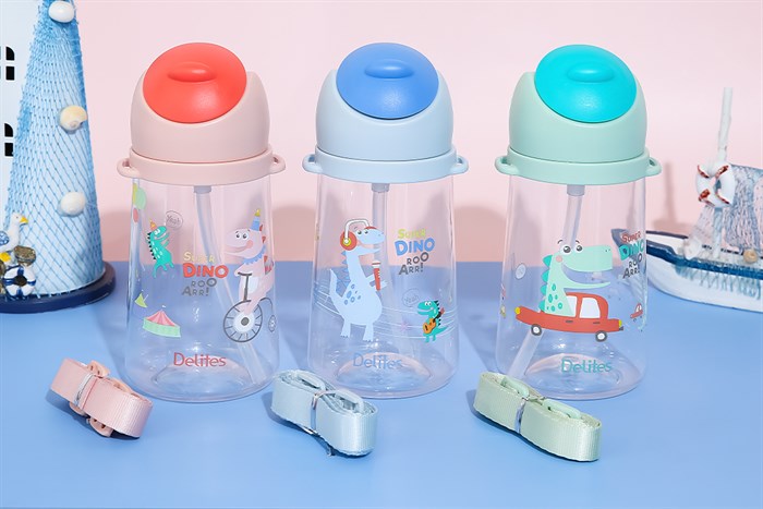 Bình đựng nước nhựa Tritan 470 ml Delites XL-2004-B Màu Hồng