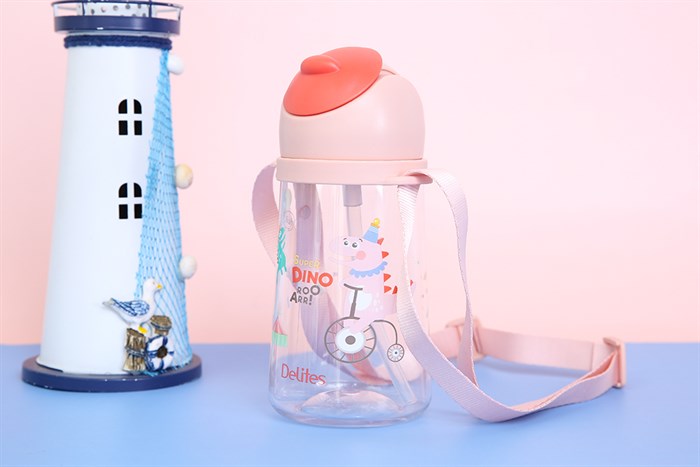 Bình đựng nước nhựa Tritan 470 ml Delites XL-2004-B Màu Hồng