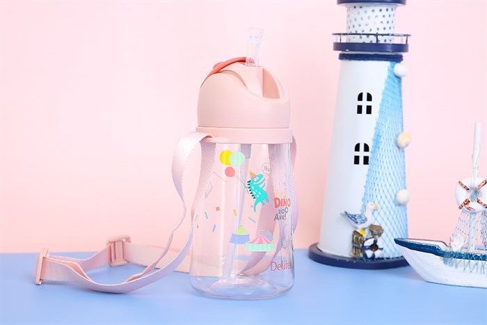 Bình đựng nước nhựa Tritan 470 ml Delites XL-2004-B Màu Hồng