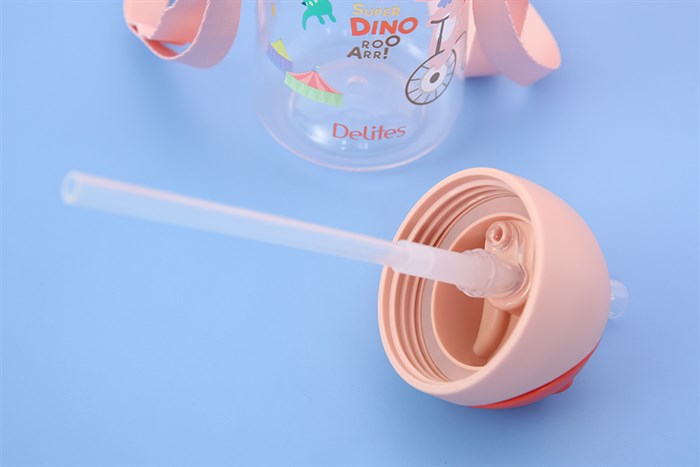 Bình đựng nước nhựa Tritan 470 ml Delites XL-2004-B Màu Hồng