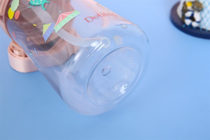 Bình đựng nước nhựa Tritan 470 ml Delites XL-2004-B Màu Hồng