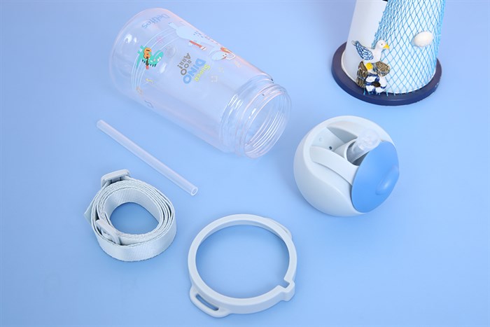 Bình đựng nước nhựa Tritan 470 ml Delites XL-2004-B Màu Xanh Dương