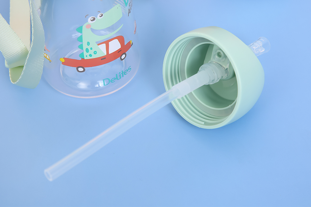 Bình đựng nước nhựa Tritan 470 ml Delites XL-2004-B Màu Xanh lá