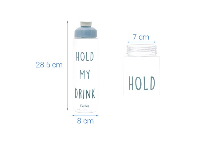 Bình đựng nước nhựa 1050 ml Delites PNP3502/10A Màu Xanh Dương