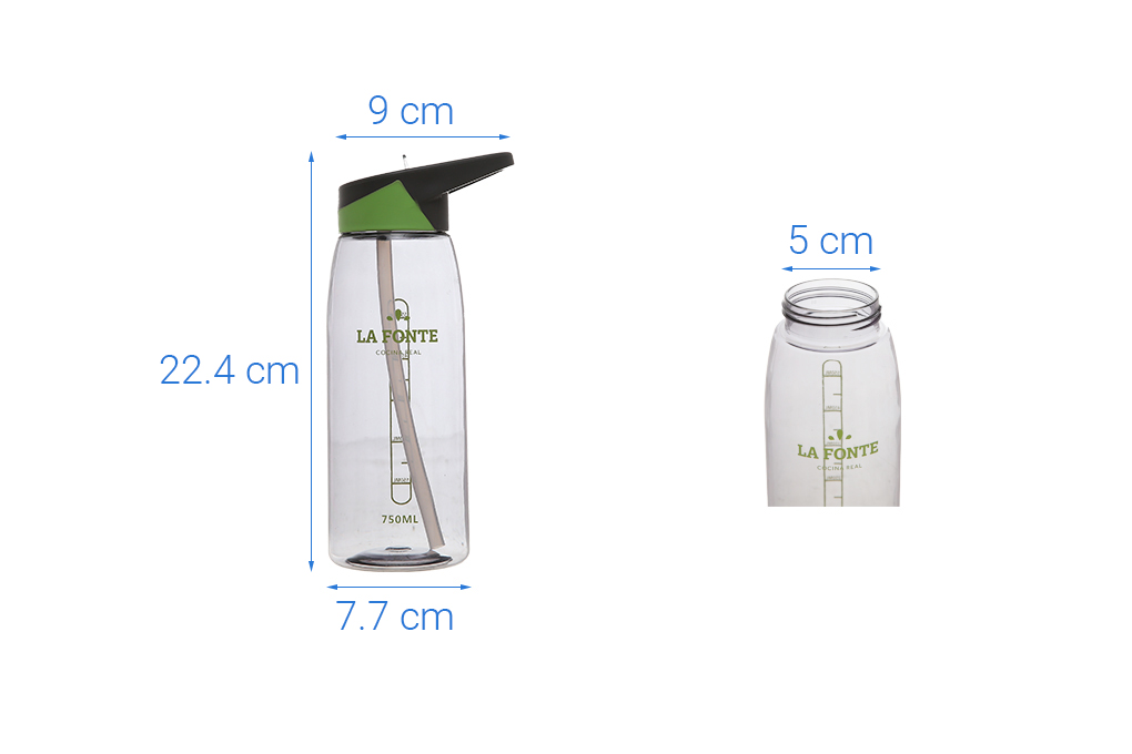 Bình đựng nước nhựa 750 ml La Fonte 452218 - 9