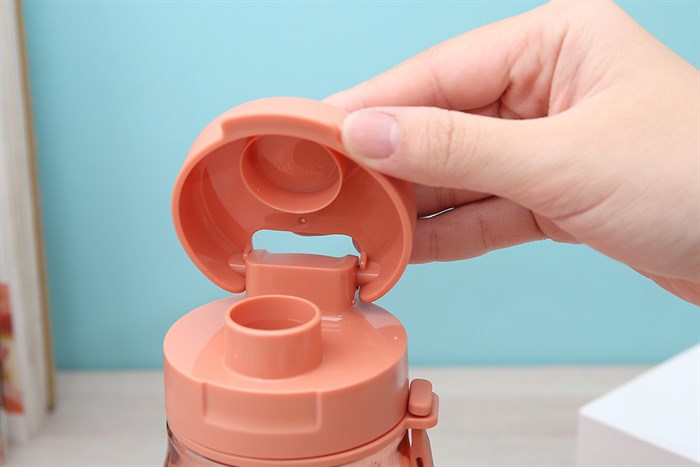 Bình đựng nước nhựa 350 ml Inochi Kita Fami Màu Cam