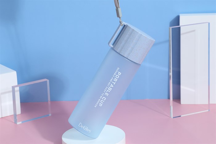 Bình đựng nước nhựa 550 ml Delites TH08771 Màu Xanh Dương