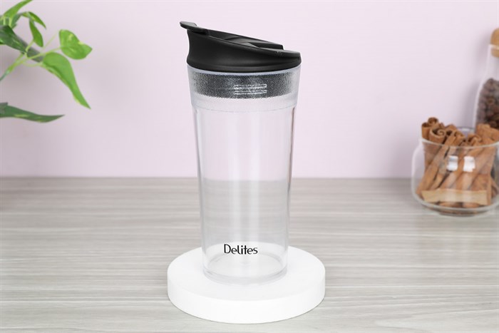 Ly đựng nước nhựa Tritan 500 ml Delites SIP2PLS-050 Màu Đen