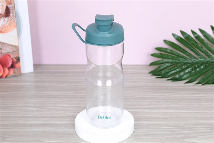 Bình đựng nước nhựa Tritan 680 ml Delites FLIP-068 Màu Xanh rêu