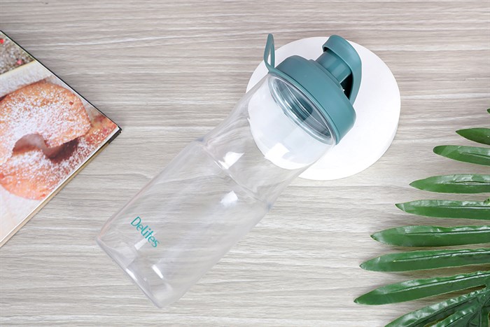 Bình đựng nước nhựa Tritan 680 ml Delites FLIP-068 Màu Xanh rêu