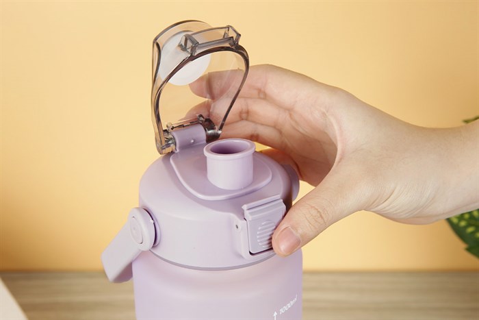 Bình đựng nước nhựa 1lít Delites WP-22801 Màu Xanh tím