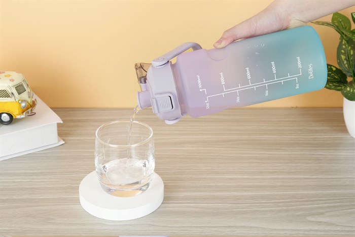 Bình đựng nước nhựa 1lít Delites WP-22801 Màu Xanh tím