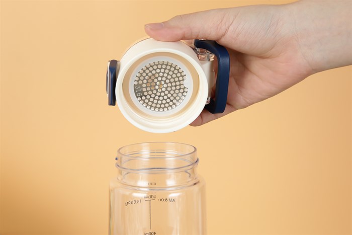 Bình đựng nước nhựa Tritan 620 ml Delites DS-537 Màu Trắng