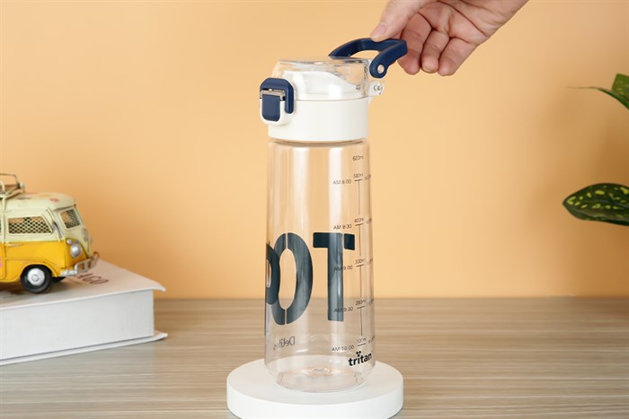 Bình đựng nước nhựa Tritan 620 ml Delites DS-537 Màu Trắng