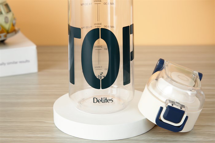 Bình đựng nước nhựa Tritan 620 ml Delites DS-537 Màu Trắng