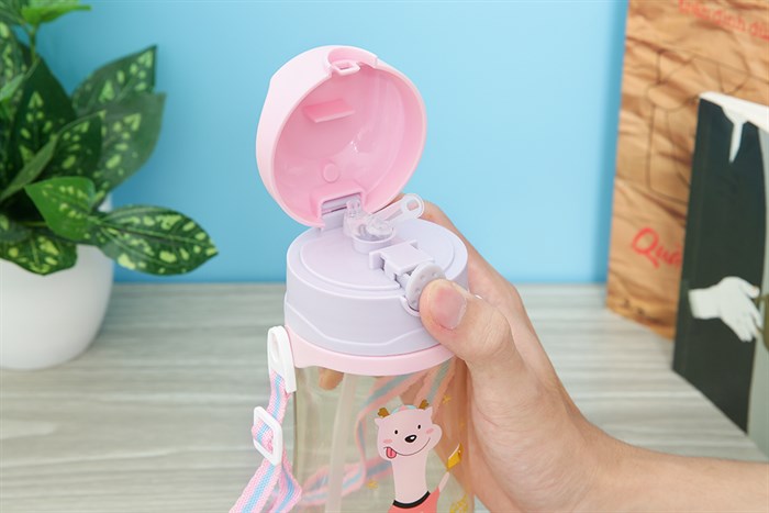 Bình đựng nước nhựa 500 ml Delites WP-22814 Màu Hồng