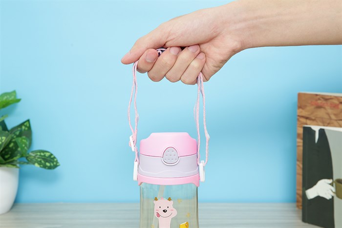 Bình đựng nước nhựa 500 ml Delites WP-22814 Màu Hồng