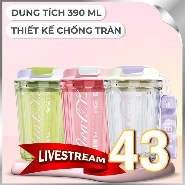 Bình đựng nước nhựa Tritan 390 ml GERM GE-CK23SS-S23