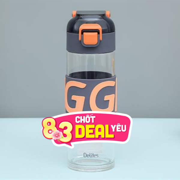 Bình đựng nước thủy tinh 460 ml Delites BL-2381