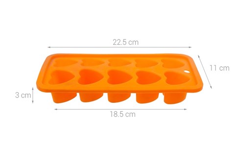 Khay đá hình trái tim silicone La Fonte YY22482