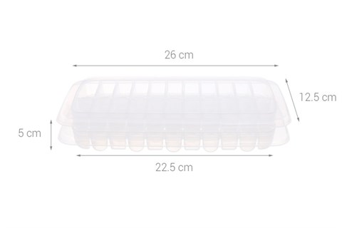 Khay đá nhựa chữ nhật Luxplastik L484