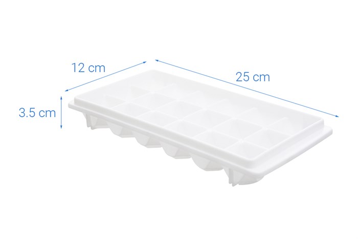 Khay đá nhựa 18 viên DMX KD003 Màu Trắng