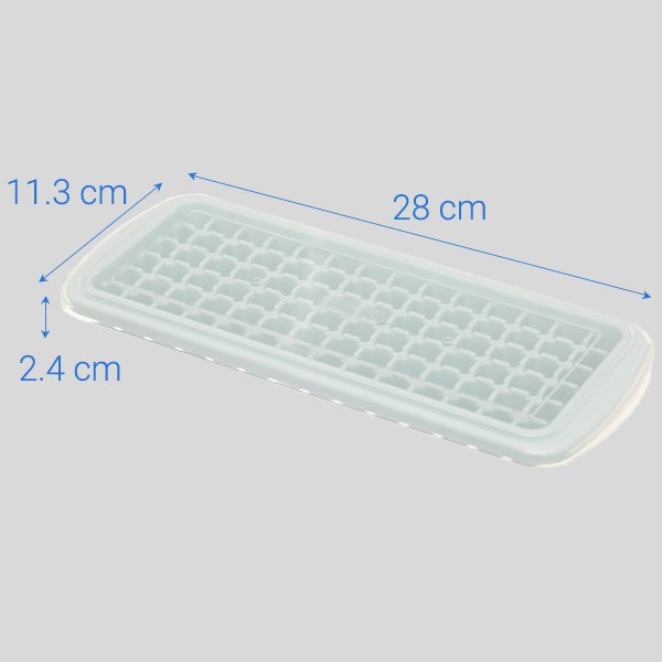 Khay Đá Nhựa Có Nắp 84 Viên Kari Inochi Hin.kdcn.84Vi