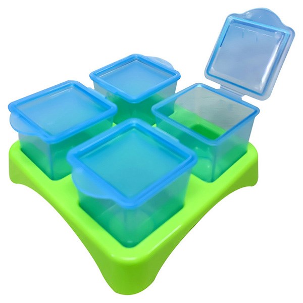 Hộp đựng đồ ăn dặm AMI AM55505 80 ml (4 hộp/gói) - Màu ngẫu nhiên - AVAKids.com