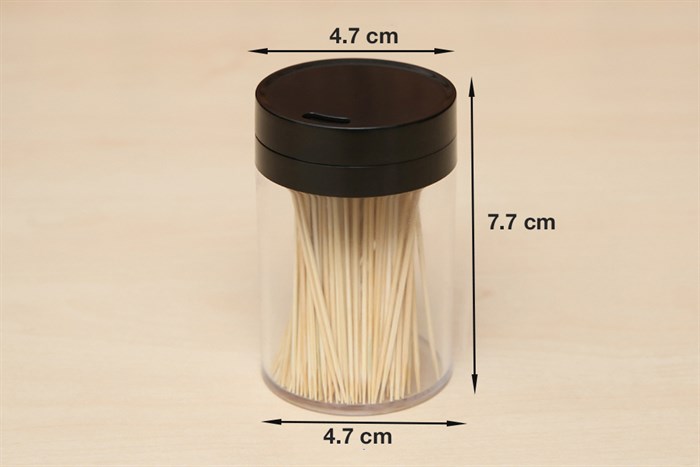 Hũ tăm nhựa BHX SC-QQ1243 Màu Đen