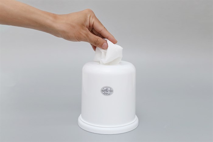 Hộp đựng giấy nhựa 12 x 14 x 13.5 cm JCJ HG001 Màu Trắng