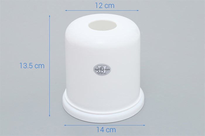 Hộp đựng giấy nhựa 12 x 14 x 13.5 cm JCJ HG001 Màu Trắng