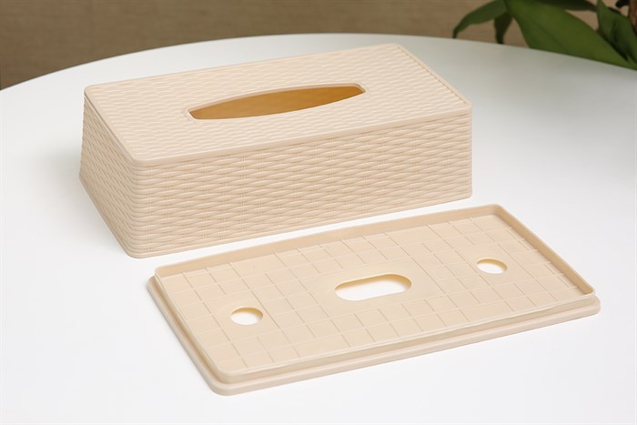 Hộp đựng giấy nhựa 24.7 x 12.5 x 7.5 cm BHX TN-916092 Màu Trắng