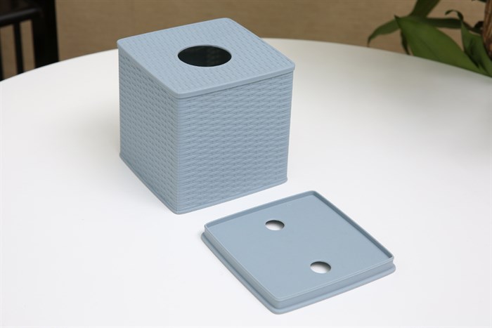 Hộp đựng giấy nhựa 13 x 13 x 13 cm BHX TN-901181 Màu Xanh Dương